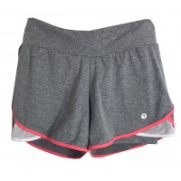 SHORTS TRINYS DUPLO COM TELINHA LATERAL - MESCLA